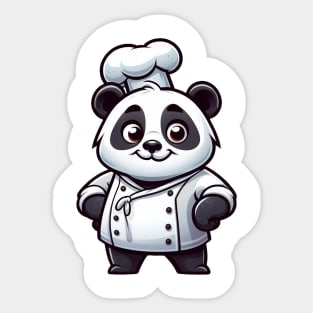 Panda chef illustration Sticker